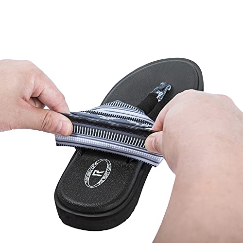 Image of Ranberone Women's Yoga Mat Flip Flops Casual Flat Summer Beach Sandals