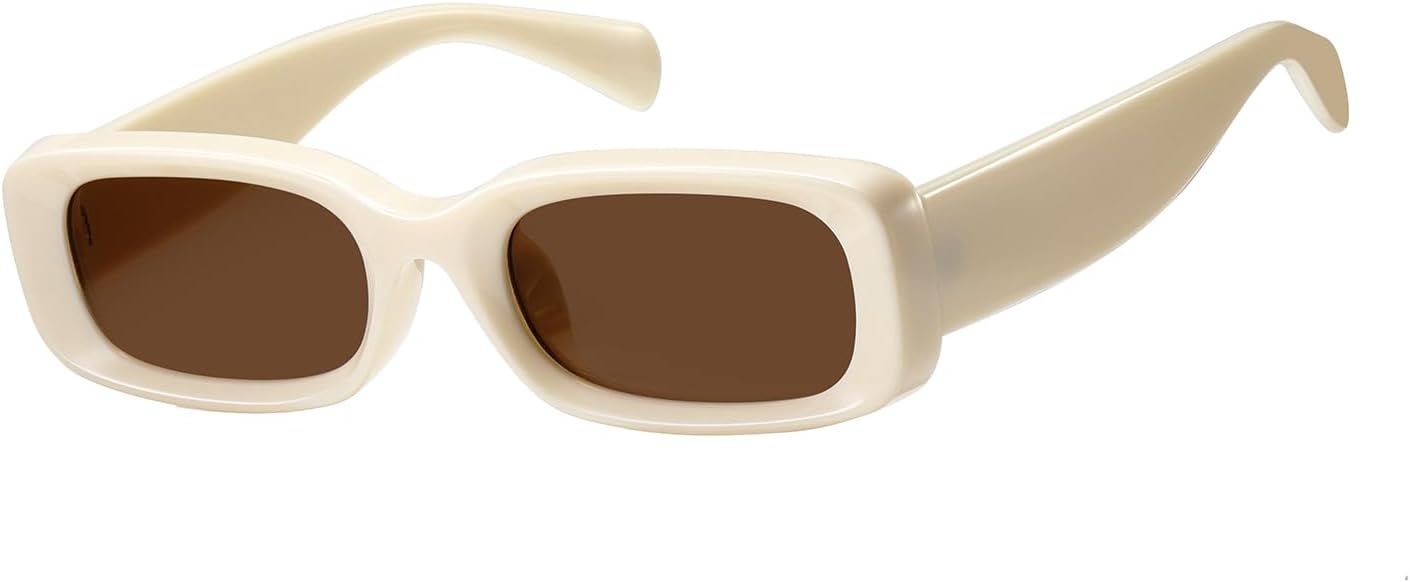 kimorn Retro Rectangle Sunglasses for Women Men Thick Frame Sun Glasses UV Protection Shades K1703