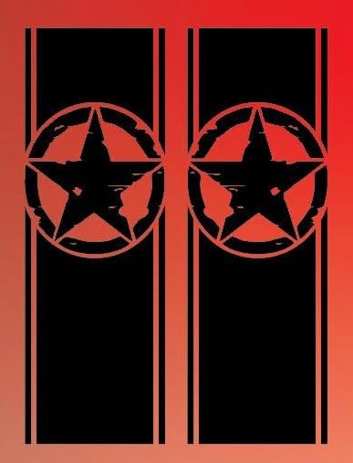 Bedside Stripe Kit Vinyl Decals Compatible with and Fits Jeep Gladiator JT 2018+ - Any Color You Want