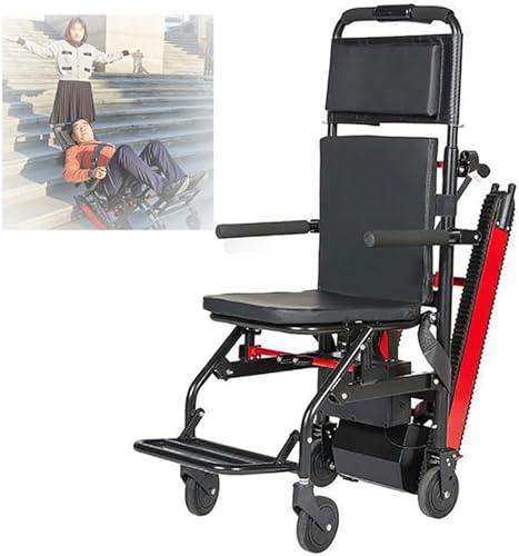 QPZMALSKY Montascale Elettrici,Sedia A Rotelle Elettrica,Montascale per Anziani,Montascale Portatile,Sedia A Rotelle Saliscale,Assistenza alla Deambulazione per Adulti Anziani Disabili A-1