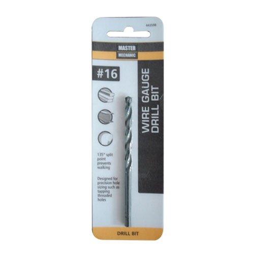 Pro-Grade #16 Wire-Gauge Drill Bit 3-3/8 in Black Oxide, 135° Split Point