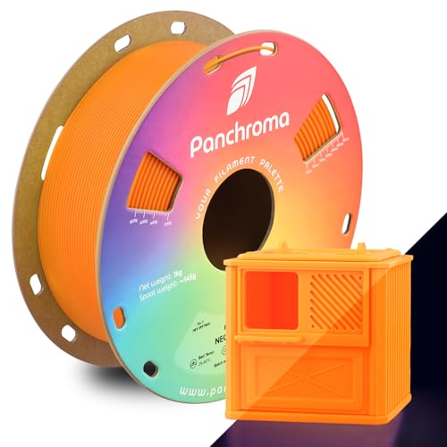 Polymaker Panchroma Neon PLA Filament 1.75mm Orange, 1.75 Neon Orange PLA 3D Printing Filament 1kg Spool - Panchroma 1.7