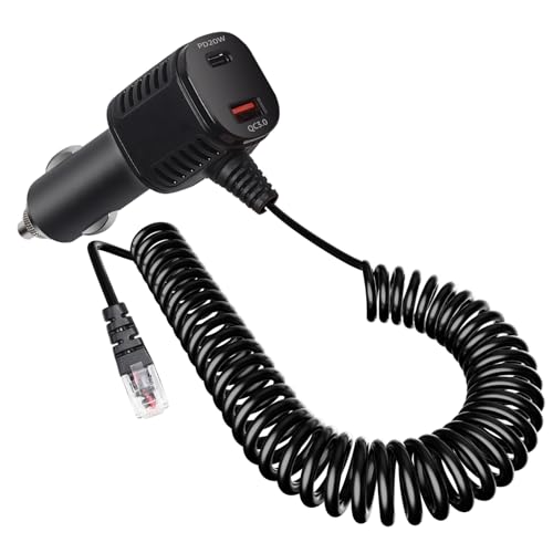 Radar Detector Power Cord with USB and USB-C Fast Charging Dual Port Car Cord Compatible with Escort MAX 360 MAX 360c IX IXc 9500 IX MAX II MAX 3 MAXcam 360c MAX 360 MKII Redline 360c etc