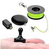 Extractor de cable magnético profesional-Flexible extractor de cable magnético-Fácil de usar para cables eléctricos/fibra óptica-El kit de electricista ligero con un imán guiado simple y cuerda