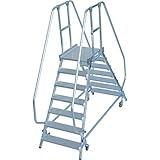KRAUSE | Podestleiter | beidseitig begehbar | 2 x 7 Stufen