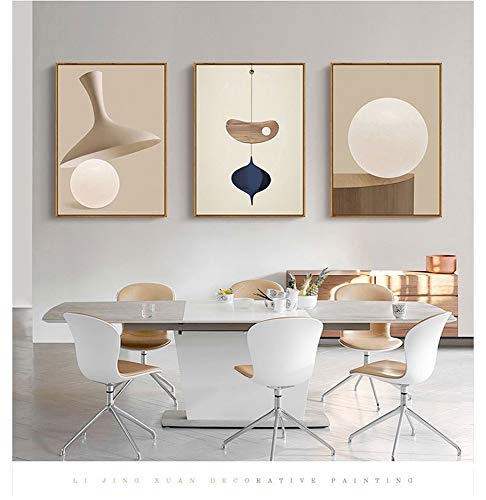 ZXGQF Canvasdruk, muurkunst schilderij abstracte geometrische wandkunst afbeeldingen voor woonkamer slaapkamer decoratie… - Image 8