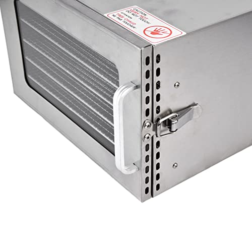 Máquina de secar alimentos elétrica, aço inoxidável, proteção contra superaquecimento, desidratador