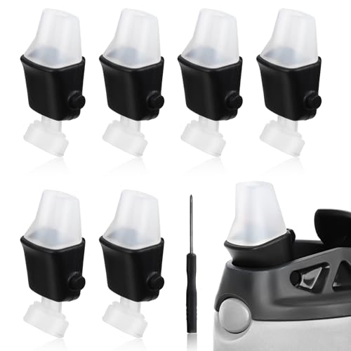 PEUTIER 6pcs Replacement Spout for Contigo, Soft Lids Replacement with Screwdriver BPA-Free Silicone Mouthpiece Parts Compatible with Contigo Aubrey Kids 14oz 20oz Water Bottle