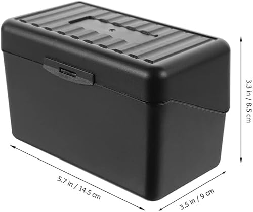Miniatura 6 de Caja de tarjetas de oficina, contenedor de tarjetas, estuche de almacenamiento para tarjetas de visita, organizador de tarjetas de oficina, soporte