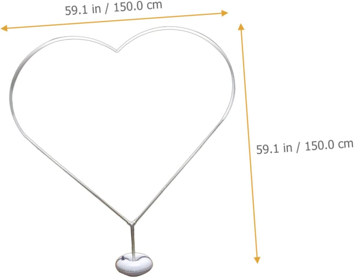 1set Heart Shaped Balloon Arch Kit Water Fillable Base Easy to Assemble Balloon Stand for Wedding Birthday and Party Decorations Stable and Attractive Design