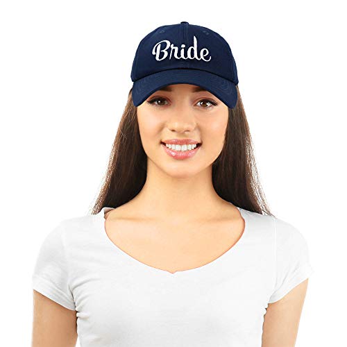 Dalix Bride Groom Dad Hats Baseball Caps Newlywed Wedding Party Gift Navy Blue #TOP4