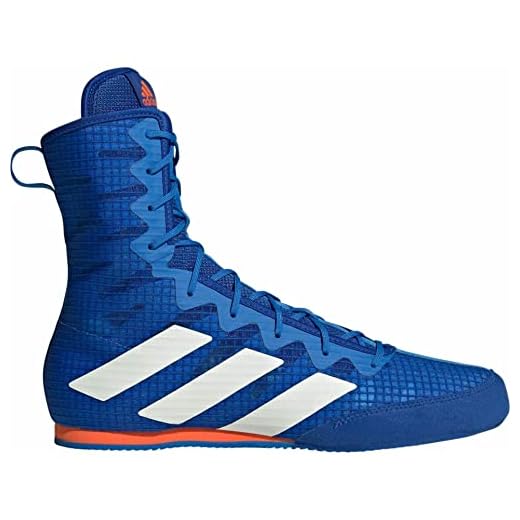 adidas Box Hog 4, Sneaker Unisex Adulto, Team Royal Blue/Off White/Impact Orange, 44 2/3 EU