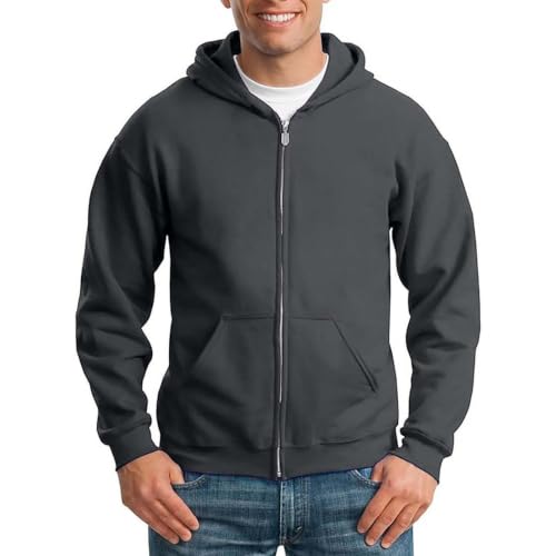 Zip Hoodies For Men Fleece Hooded Sweatshirts Casual Jacket With Pockets - image 2