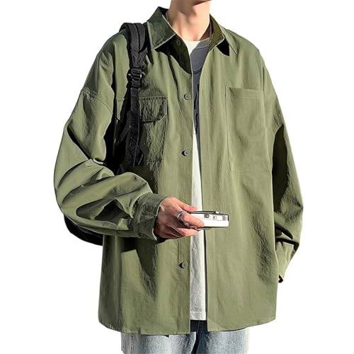 Chemise japonaise homme à manches courtes légère pour l'été style décontracté