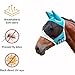 1PC Fine Mesh Horse Equine Fly Mask with Ears UV Protection Soft for Horse(M Black)