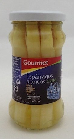 Asparagi bianche piccole Extra 8/12 P. – Barattolo 190 GRS – Set di 2 Unità