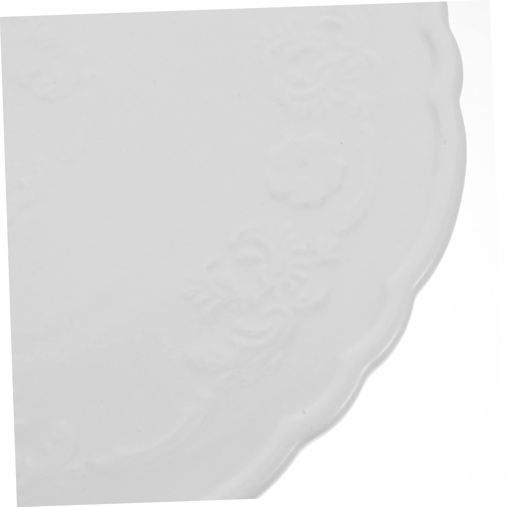 ABOOFAN Alzatina per Dolci in Ceramica Bianca 28cm per Dessert | Serving Muffins, Matrimoni e Tea Party, Design Elegante e Raffinato, Aspetto Romantico