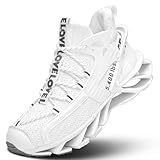 Men's Walking Running Shoes Blade Tennis Casual Fashion Sneakers Comfort Non Slip Sport Athletic Trainer White 10
