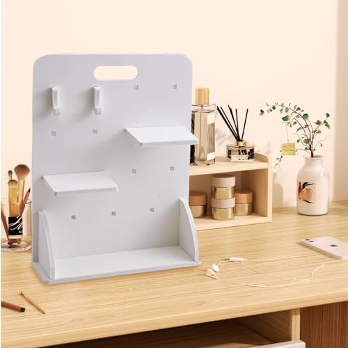 Étagère verticale mignonne pour bureau encombré avec 2 crochets - 2