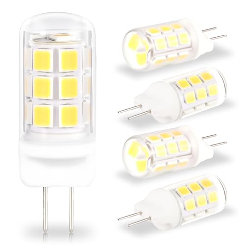 VYAOMLI 5 -120V G4 LEDd 3W JC oCsx[X (d12Vł͂܂) 30W-35W nQpd 120V LrlbgVe[uǃpbNCgp (F, 5pbN)