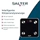 Salter Intelligente Waage – 180 kg, 17 Körpermetriken, Salter Health App, Körperfett/Wasser, Muskel- / Knochenmasse, BMI und BMR, 8 Benutzerspeicher, hintergrundbeleuchtetes Display, SA00655FEU6