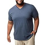 Fresh Clean Threads Men's 1 Pack T-Shirts V Neck Premium Basic Short Sleeve Tees - Fitted Style, Ultra Soft, Tag-Free Comfort