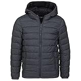 Blouson avec capuche Teddy Smith BLIGHTER JR - Blouson - Garçon -MELANGE BLACK - (140 cm) Taille 10 ans