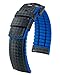 Produktbild HIRSCH Herren Performance Uhrenarmband Modell Ayrton 22 mm Schwarz/blau
