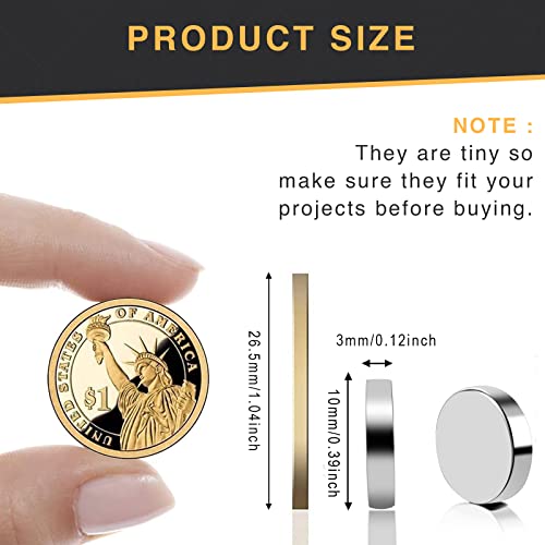 Trymag Magnets, 30Pcs Small Strong Refrigerator Magnets Tiny Round Neodymium Disc Magnets For Whiteboard, Multi-Use Rare Earth Magnets For Crafts, Dry Erase Board, Billboard, Office Magnets #TOP3