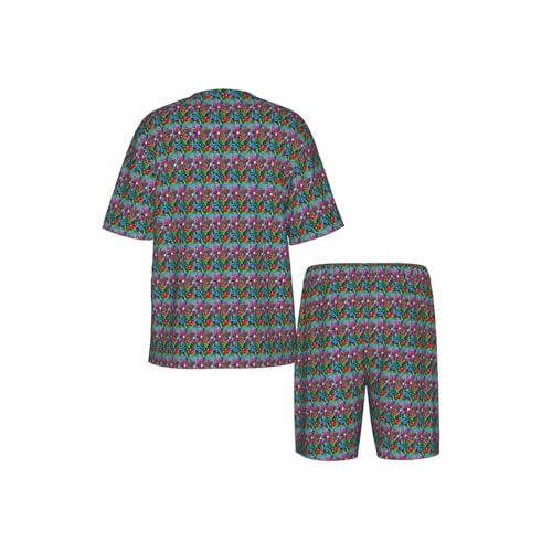 Pyjama 2 pièces coccinelle homme en tissu respirant pour l'été