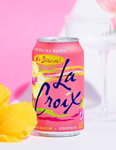 LaCroix Sparkling Water, Hi-Biscus!, 12 Fl Oz (pack of 8)