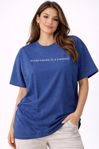 Image of Women's Cotton T-Shirt | Over Sized Fit Half Sleeve | 100% Cotton Women T Shirt | Aesthetic Summer Wear
