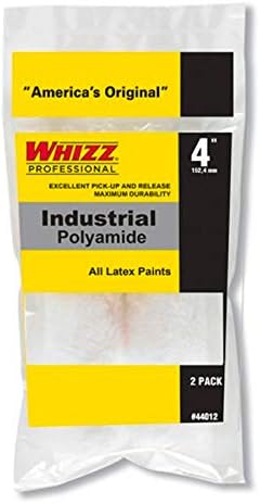 Whizz Premium Industrial Polyamide Mini Roller, 4" x 3/8" Nap - Bulk Packs (100pk, 4")