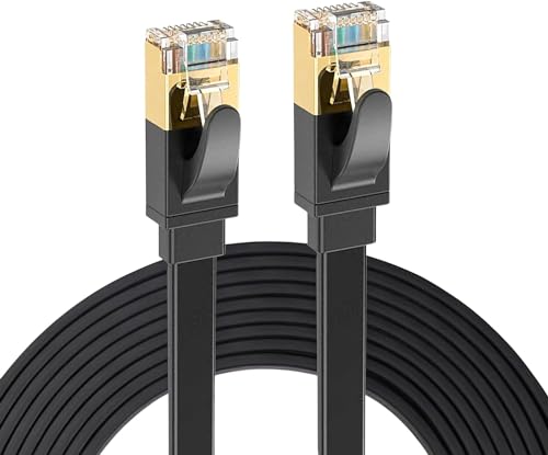 I connettori RJ45 placcati in oro sono per una maggiore sensibilità e una migliore stabilità; 4 coppie di cavi STP con filo di rame spesso al 100% garantiscono una maggiore velocità di Internet; Ogni coppia intrecciata contiene un filo di terra che può ridurre efficacemente il rumore e le interferenze