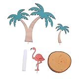De fête hawaïens : matériau en bois, naturel et, sculpture creuse, forme exquise, panneaux en bois de perroquet