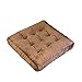 ZYBCQL Poduszka na krzesło poduszka do siedzenia poduszka podłogowa, sofa tatami krzesło poduszka japońska futon krzesło tapicerka wewnątrz na zewnątrz poduszki podłogowe poduszka brązowa 40 x 40 x 8 cm (15,7 x 15,7 x 3 cala)