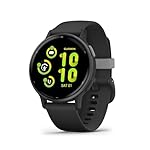 Garmin vívoactive 5 GPS 42mm Smartwatch, AMOLED Touchscreen, All-day Health Monitoring, Advanced Fitness Features, Personalised Sleep Coaching, Music, up to 11 days battery life, Black