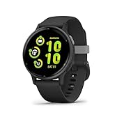 Garmin vívoactive 5 GPS 42mm Smartwatch, AMOLED Touchscreen, All-day Health Monitoring, Advanced Fitness Features, Personalised Sleep Coaching, Music, up to 11 days battery life, Black