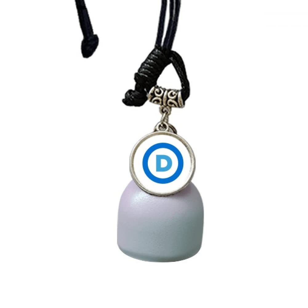 Remolque de campana azul con emblema de Unidos Partido Democrático para adorno y colección