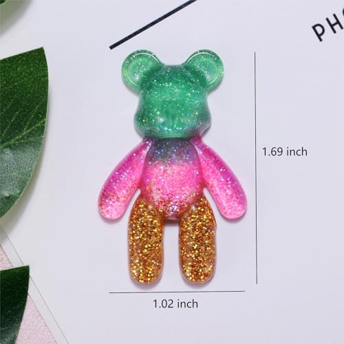 Image of Aesnefe Pocket Bear Hug, Anxiety Relief Gifts, Mental Health Positivity Gift for Anxious Friend, Autism Fidget Gifts for Teen, Surgery Worry Gift, Thoughtful Present for School Anxiety, Green Gold