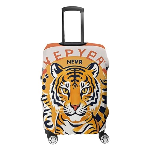 New Year Tiger Logo Design Printed Luggage Cover Protector, Fits 18-32 Inch Luggage4