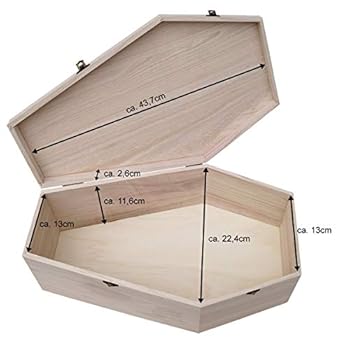 PETIT CERCUEIL BOIS Animal Chien Chat Small Wooden Coffin Animal Cat