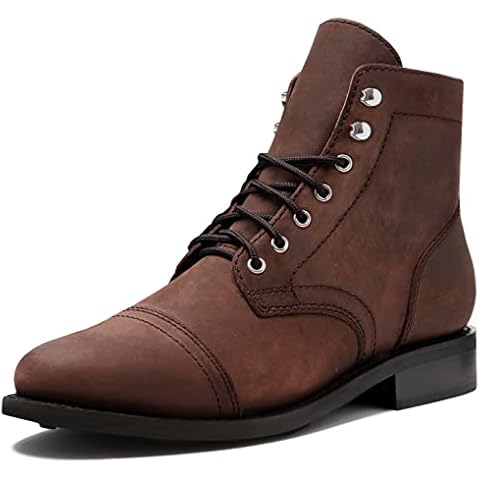 Thursday Boot Company Women's Captain Cap Toe Ankle Boots, Arizona Adobe, 9 Cover