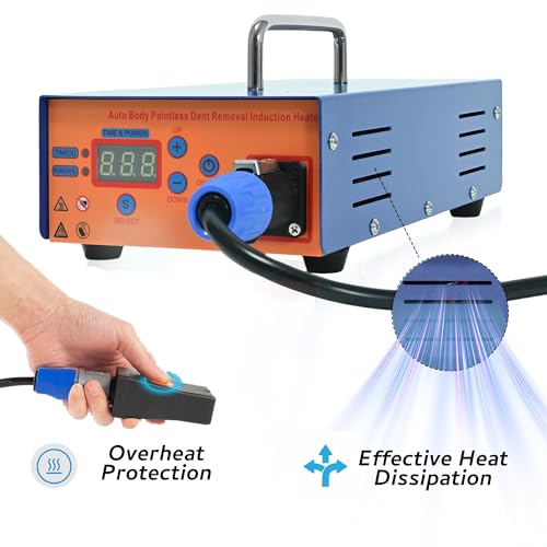 Image of Induction Heater, 1380W PDR Heat Induction Heater Machine Kit, Hot Box Dent Removal Car Dent Repair Kit, Harmless to Automotive Paint for Garage Home Personal