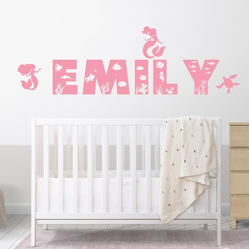 Vinilo decorativo personalizado para pared de niñas miniatura 2