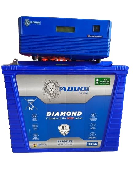 ADDO Battery EA1642XP Tubular (160AH) and Inverter 900VA Combo Set - Longest Back-up (84 Months Warranty) Square Wave Home UPS Faster Charging (36 Months Warranty)-image-26