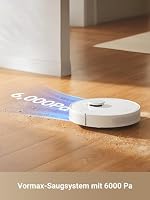 dreame D10 Plus Gen 2 Saugroboter mit Wischfunktion, Automatischer Staubentleerung, Speichert bis zu 90 Tage Staub, LiDAR-Navigation, 6000 Pa Saugkraft für Teppiche und Tierhaare, 285-Minuten-Akku – Ansicht 2