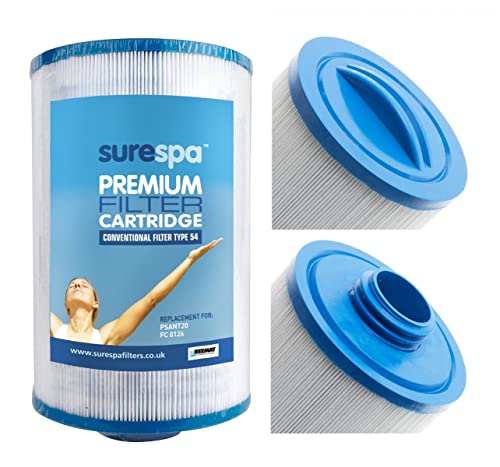 Surespa Strong Spa Hot Tub Filter - Replaces Unicel 4CH-925, Pleatco PSANT20, SC728, Darlly 42524, Magnum SR20 20 sq ft Hot Tub Filter Type 54
