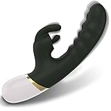 New Edition 3D Scanned Lifelike Texture Thrusting Diodes for Her,9.7 inch Adult Toys for Women Realistic Silicone Dick with Strong Suction Cup for Hands Free Thrusting Play P5988A (Black)