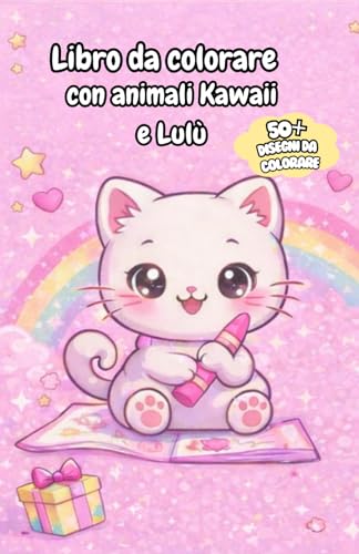 Libro da colorare con animali Kawaii